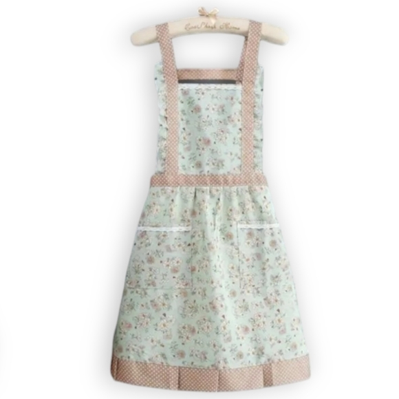 Stylish Durable Stain-Resistant 50s  Kitchen Apron - Perfect for Chefs & Servers - Picture 6 of 8